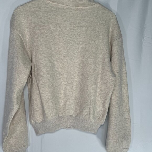 Skims Cotton Fleece Classic Zip Up Hoodie Oatmeal Heather NWT - Picture 8 of 8
